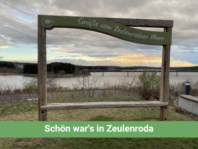 Schön war's in Zeulenroda auf dem Branchentag - auch die Aussicht Branchentag 2023 in Zeulenroda mit Ausblick auf das Zeulenrodaer Meer